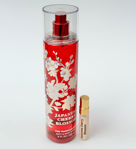 5ML SAMPLE SIZE Japanese Cherry Blossom Fine Fragrance Mist