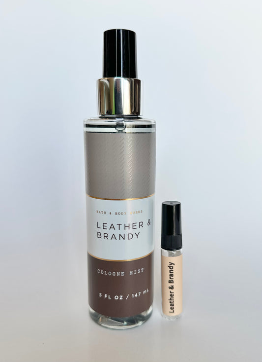 5ML SAMPLE decant Leather & Brandy Cologne Mist