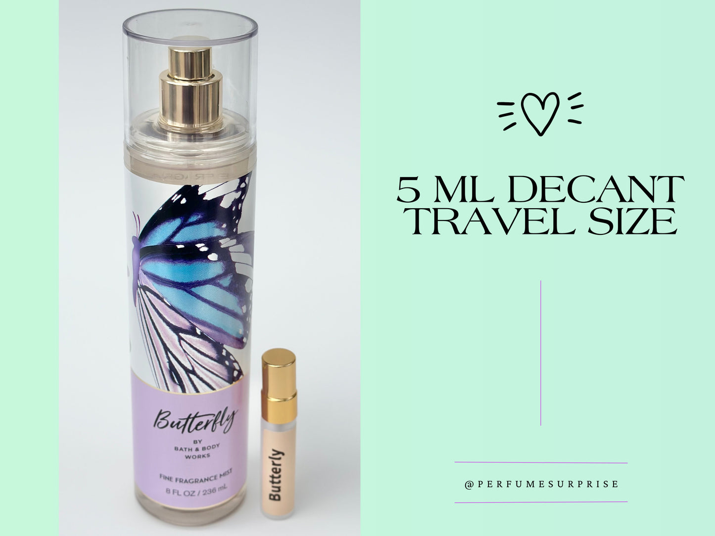 5ML SAMPLE SIZE Butterfly Fine Fragrance Mist | Bath and Body Works